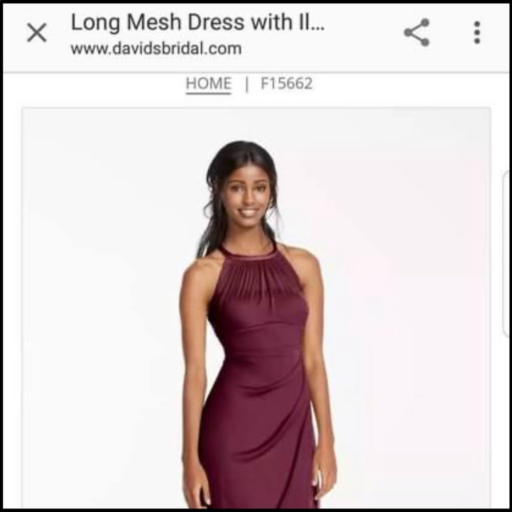 David’s bridal bridesmaid dress size 4